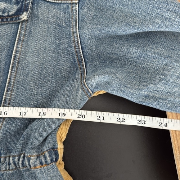 Fashion Nova Denim Jacket with Corduroy Detailing Medium Wash Women's Size XL - Picture 8 of 9